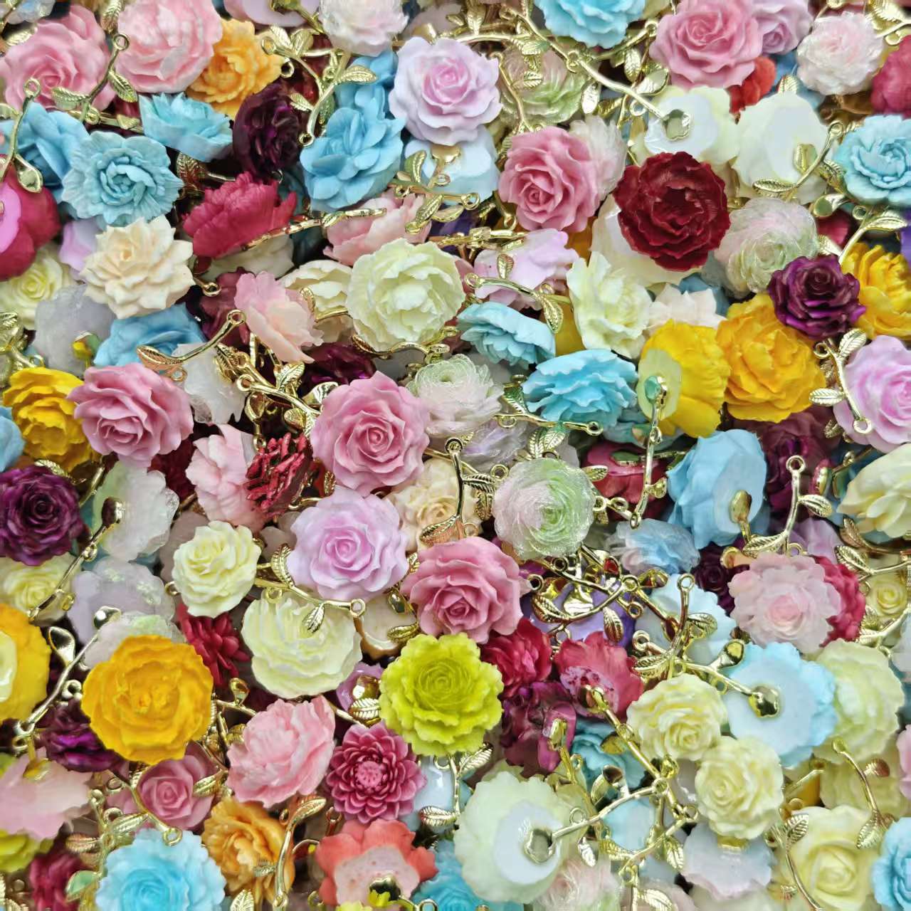 Roses pendent   (for beadable pens, keychains, phone chains)