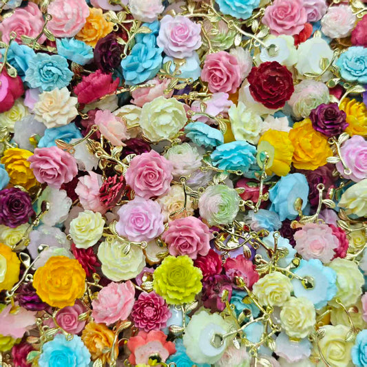 Roses pendent   (for beadable pens, keychains, phone chains)