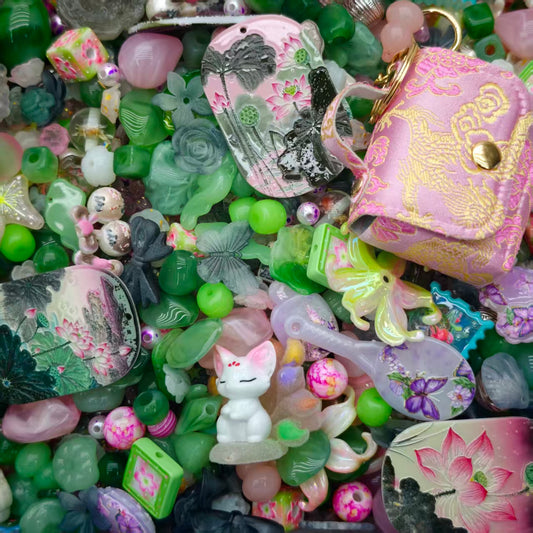 Acrylic Beads -New lotus (for beadable pens, keychains, phone chains)