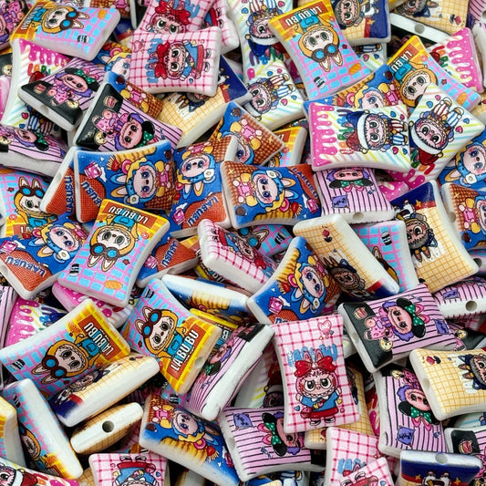 Acrylic beads-Color Labubu (for beadable pens, keychains, phone chains)