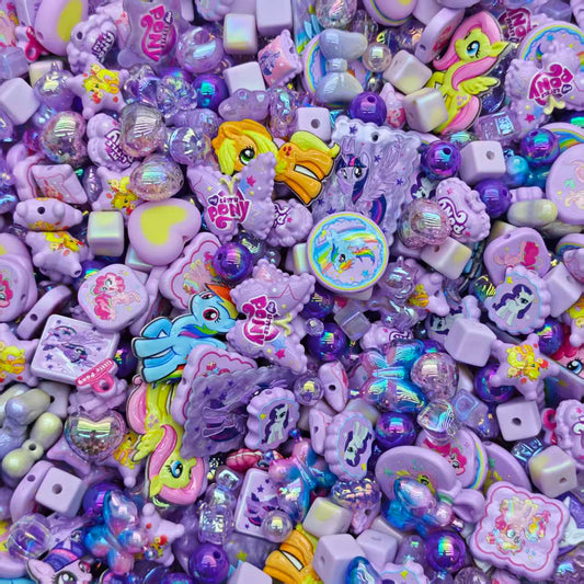 Acrylic Beads -My little pony  (for beaded pen, keychains, phone chains)