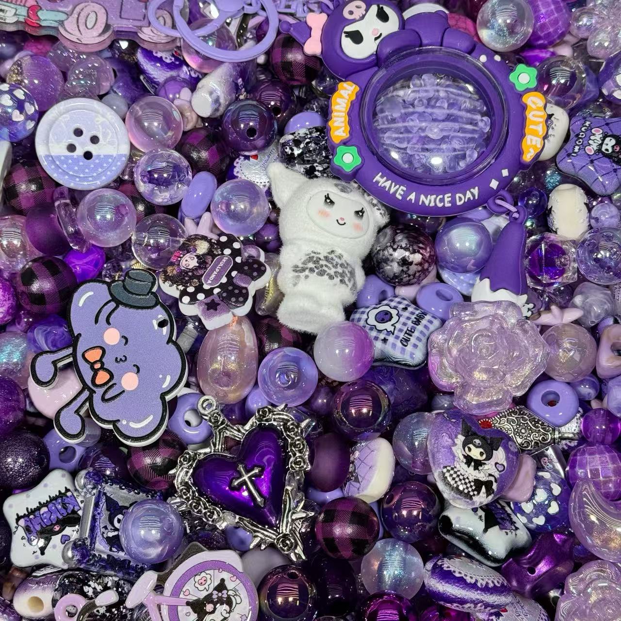 Acrylic beads-KuKu（for beadable pens, keychains, phone chains