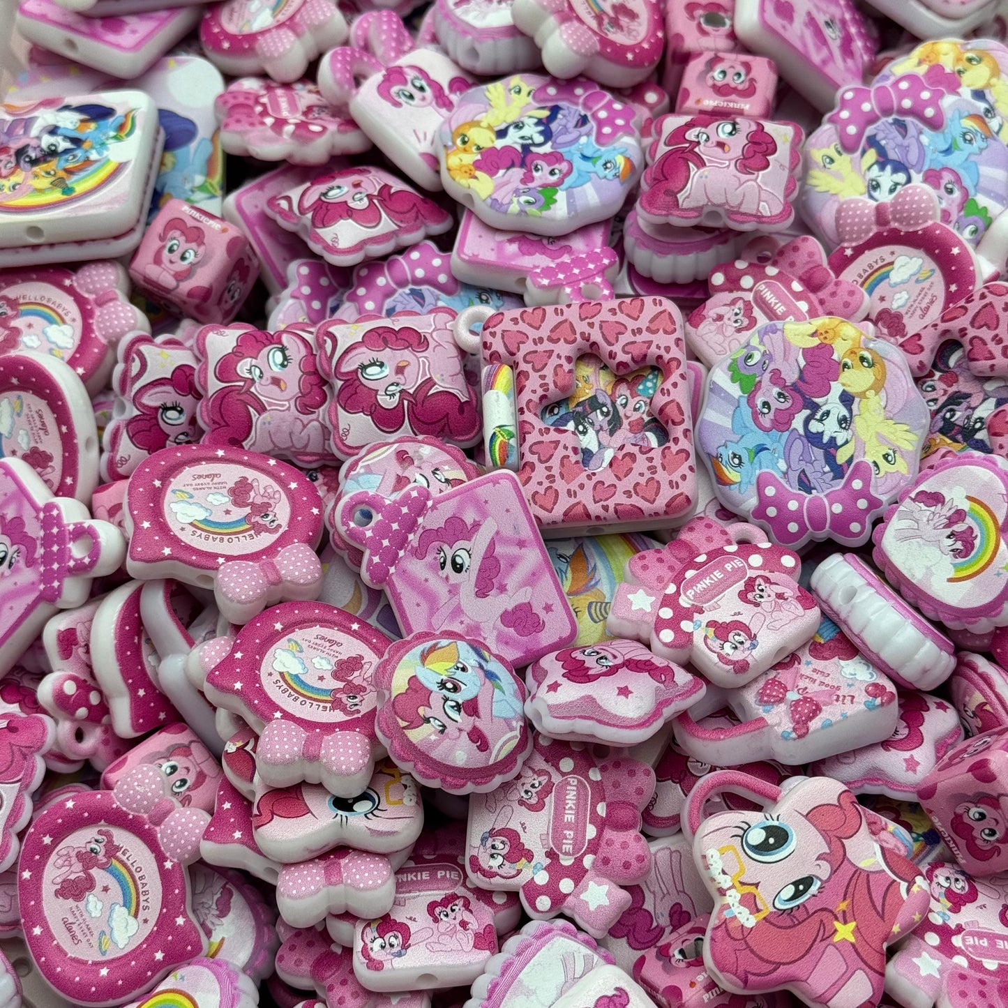 Acrylic beads – My Little Pony for beadable pens, keychains, phone chains