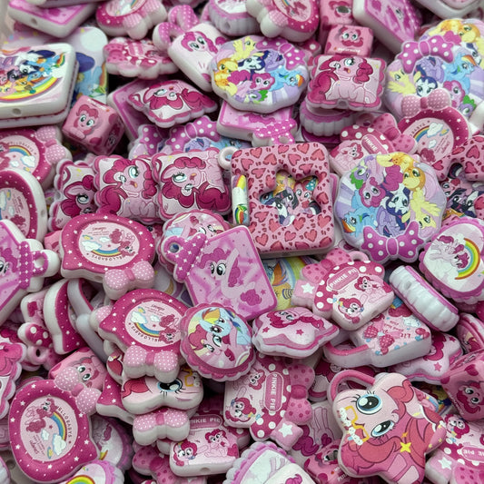 Acrylic beads – My Little Pony for beadable pens, keychains, phone chains