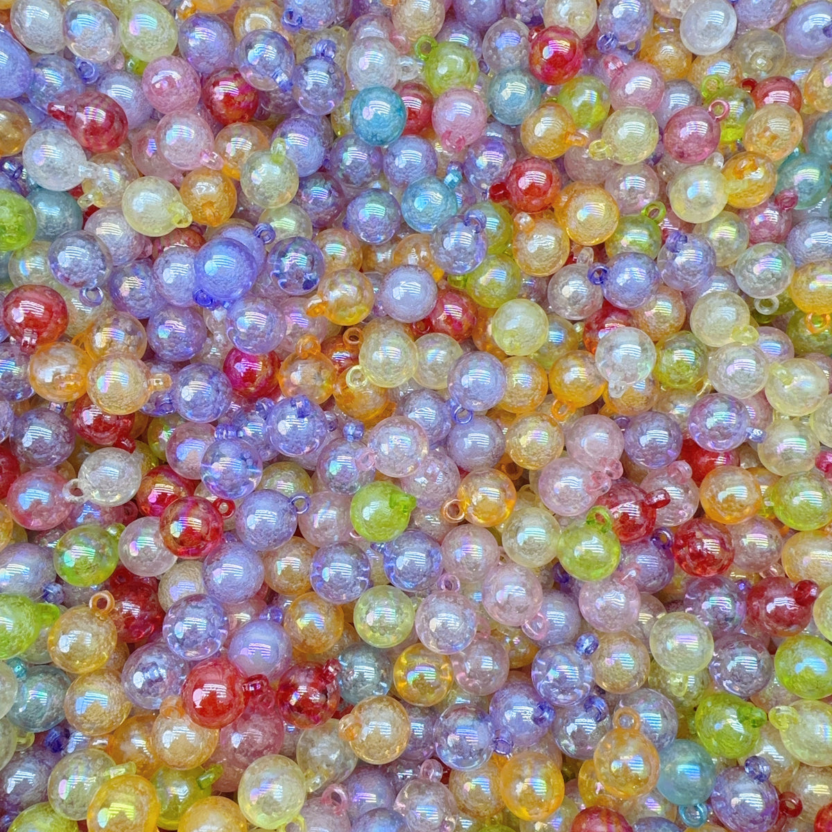 Acrylic charms - bubble hanging hole (for beaded pen, keychains, phone chains）