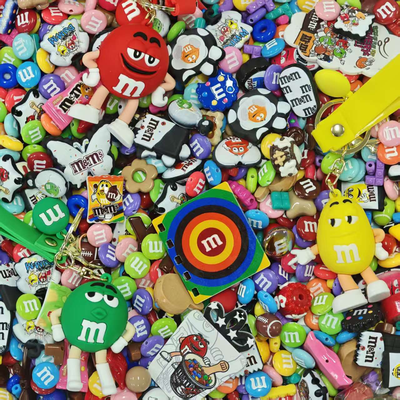 Acrylic Beads -M&M (for beaded pen, keychains, phone chains)