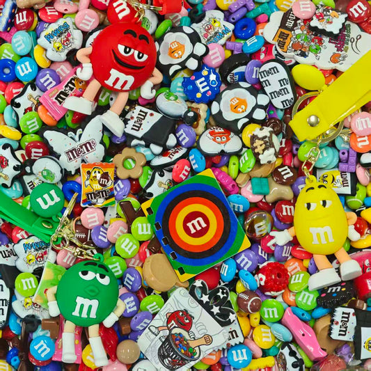 Acrylic Beads -M&M (for beaded pen, keychains, phone chains)