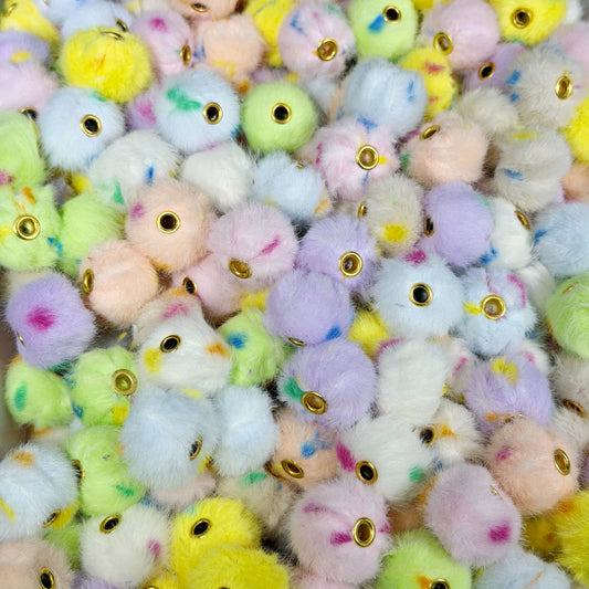 New pompom beads (for beadable pens, keychains, phone chains)