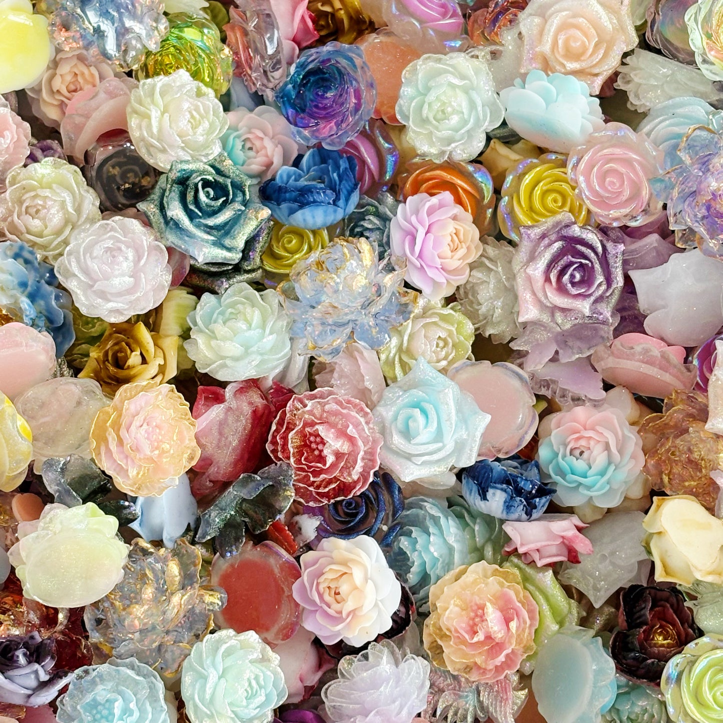 [BIG SALE] $20 400ml!! Resin charm  - big flower(glowing in the dark ) no hole