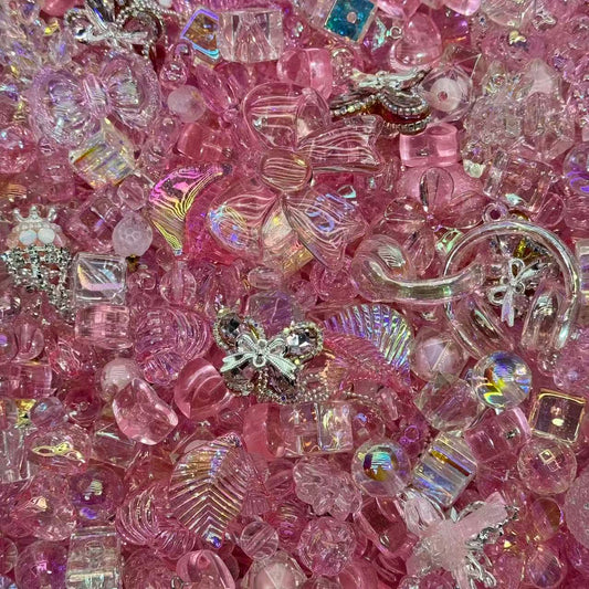 Acrylic beads – Dream Pink for beadable pens, keychains, phone chains