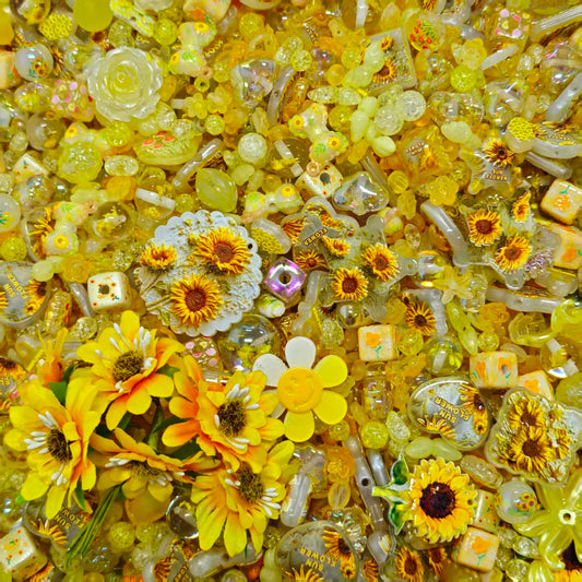 Acrylic Beads -Sunflower (for beaded pen, keychains, phone chains)