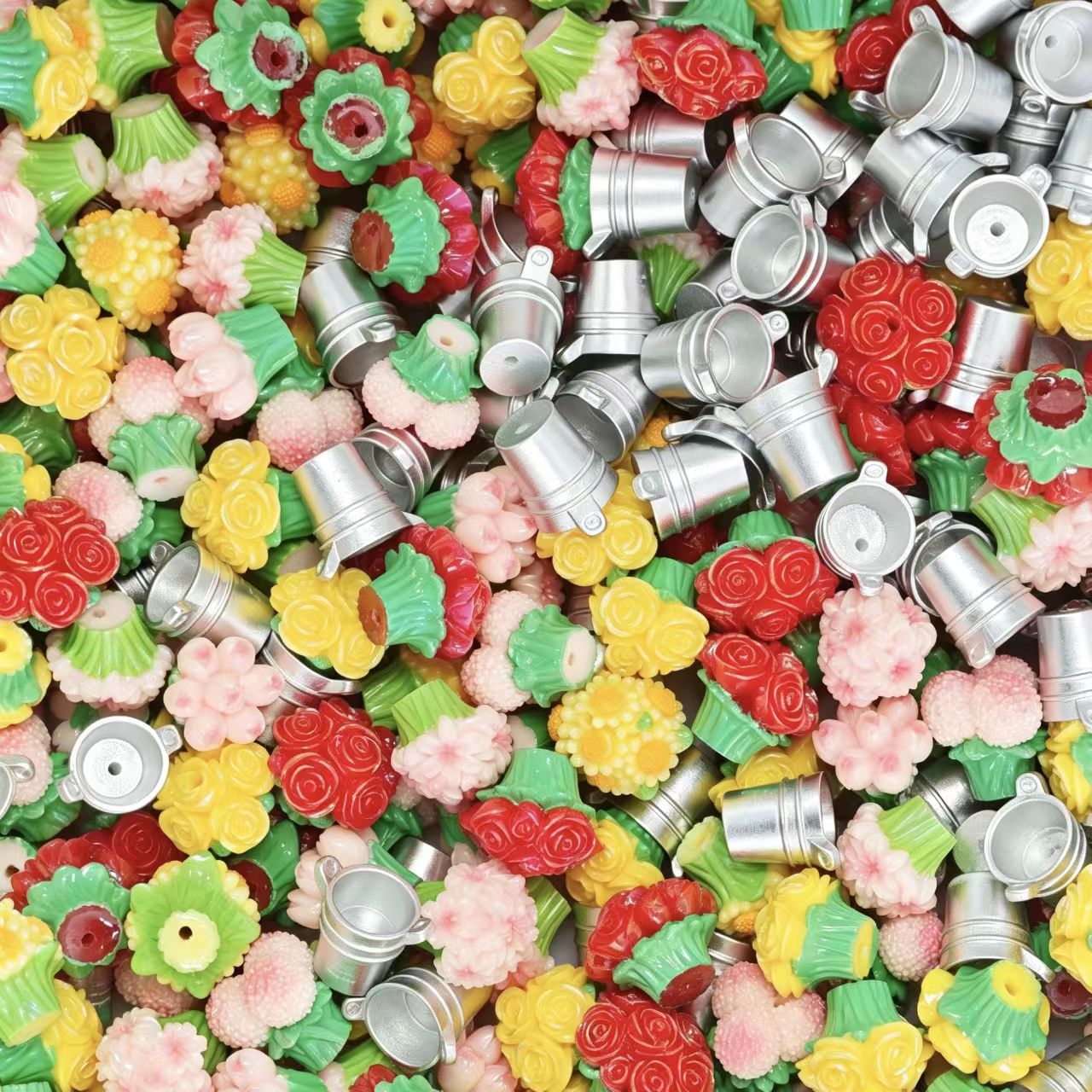 3D figures-Garden pot (for beaded pen, keychains, phone chains)