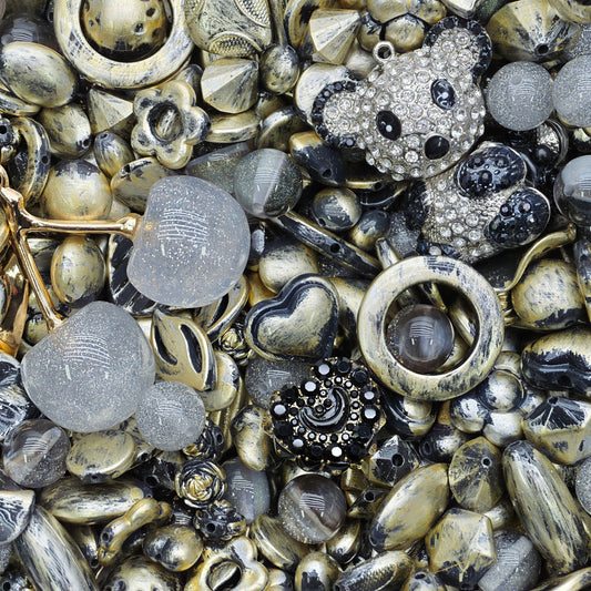 Acrylic beads-Bronze beads (for beadable pens, keychains, phone chains)