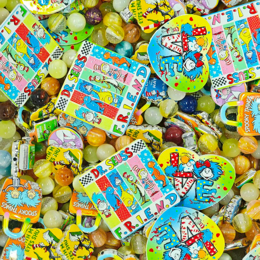 Acrylic beads - Friend (for beadable pens, keychains, phone chains)