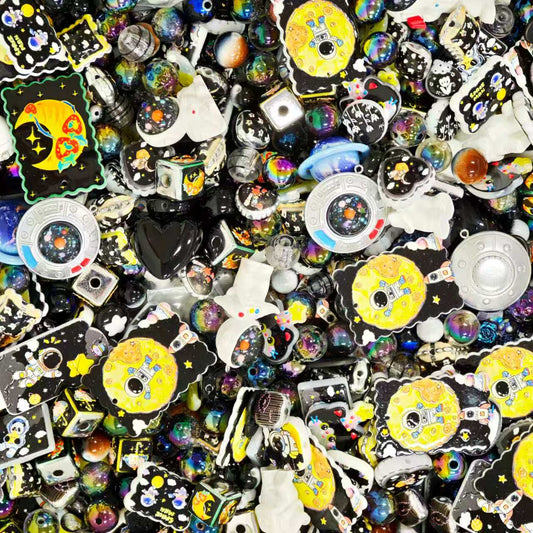 Acrylic Beads -Astronaut (for beaded pen, keychains, phone chains)