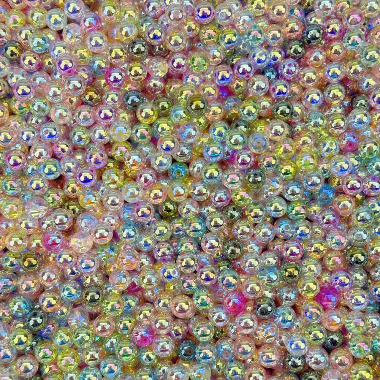 Glass beads - High quality 8mm&10mm bubble beads (for keychains, phone chains)
