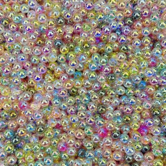 Glass beads - High quality 8mm&10mm bubble beads (for keychains, phone chains)