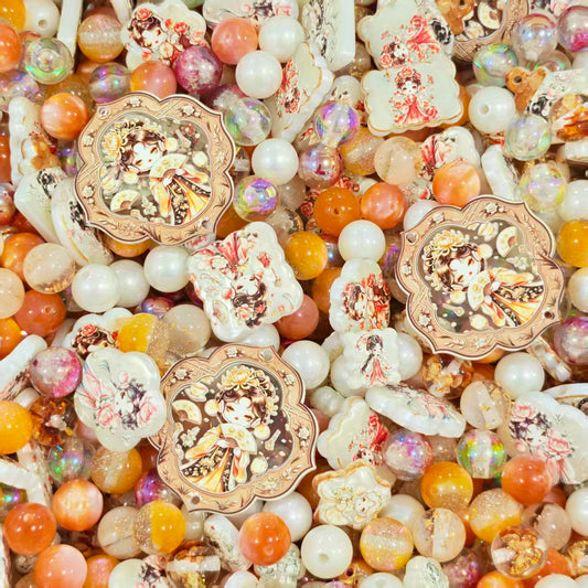 Acrylic beads - Autumn SP (for beadable pens, keychains, phone chains)