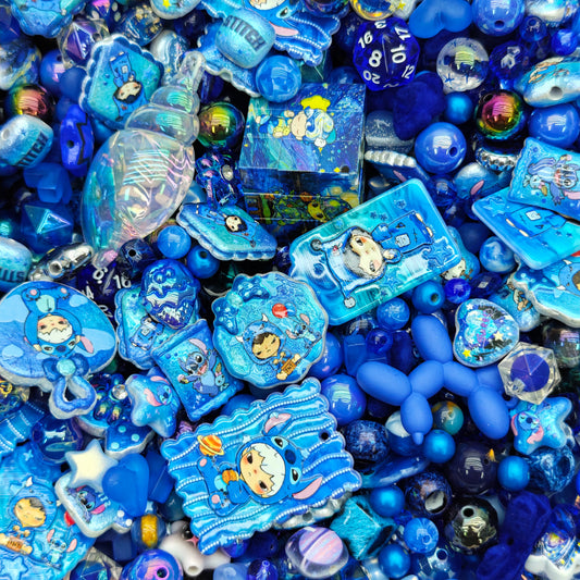 Acrylic beads-Dimoo Stitch (for beadable pens, keychains, phone chains)