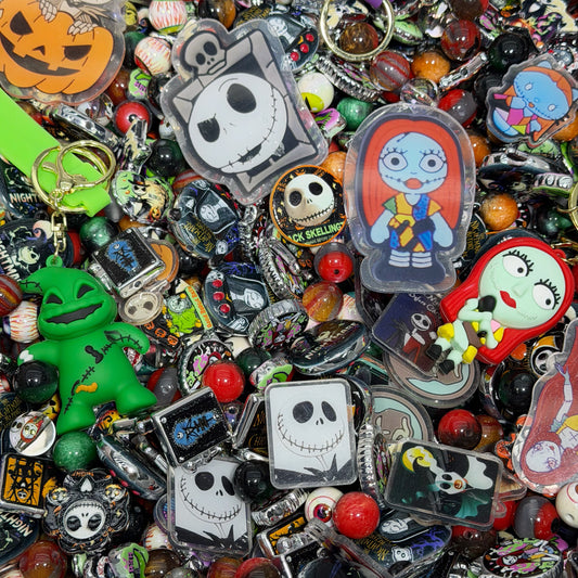 Acrylic beads- The Nightmare Before Christmas(for beadable pens, keychains, phone chains)