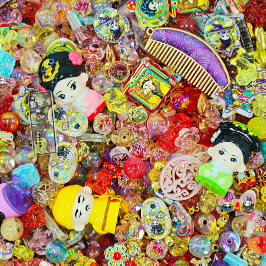 Acrylic beads -  Empresses in the palace (for beadable pens, keychains, phone chains)