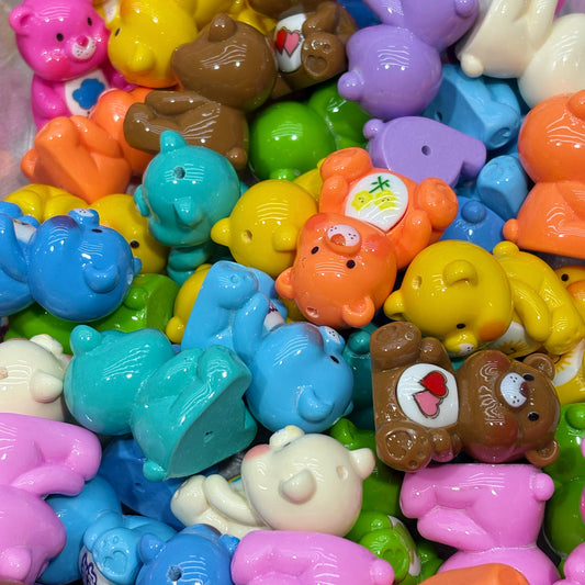 Resin beads-care bear (for beadable pens, keychains, phone chains)
