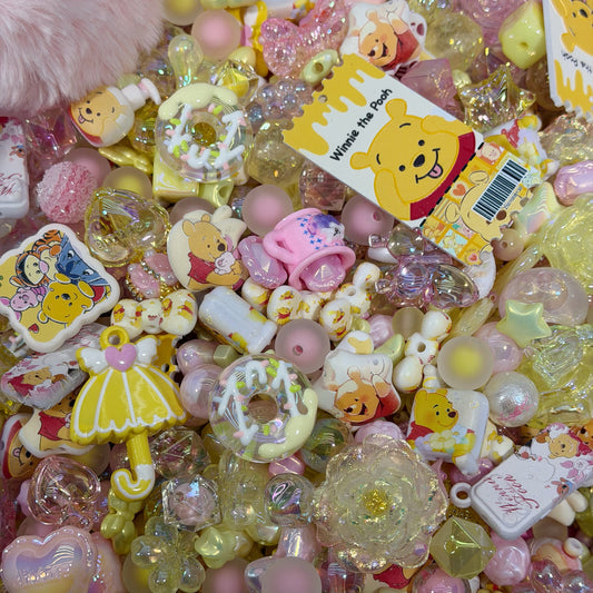 Acrylic beads-Winnie the Pooh（for beadable pens, keychains, phone chains