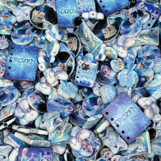 (LAST ONE ) Acrylic beads-Elsa (for beadable pens, keychains, phone chains)