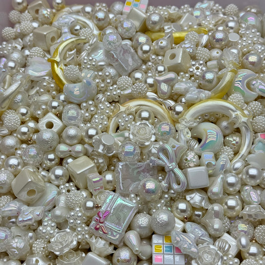 Acrylic beads – Pearls  for beadable pens, keychains, phone chains