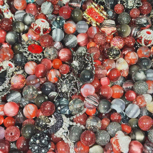 Resin beads-Blood roses（for beadable pens, keychains, phone chains)