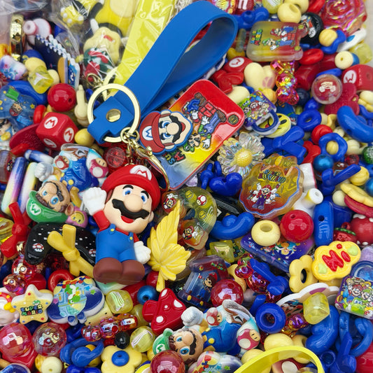 Acrylic Beads -Mario Party (for beaded pen, keychains, phone chains)