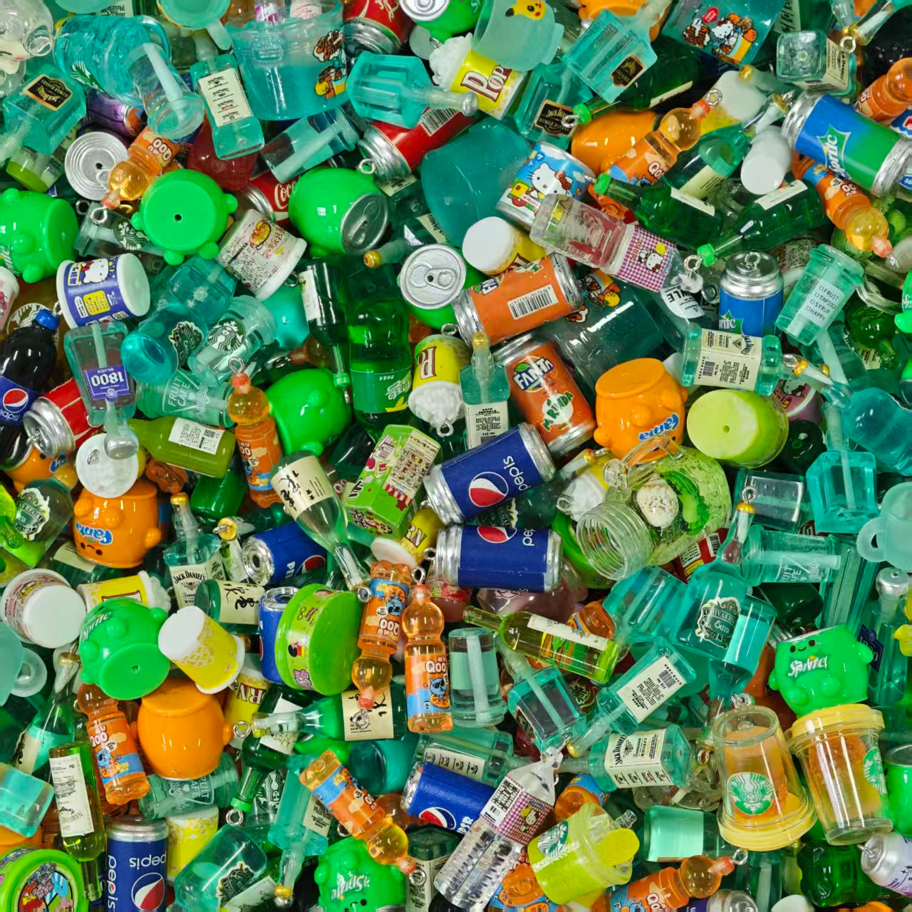 Acrylic Beads -  Drinks (for beaded pen, keychains, phone chains)