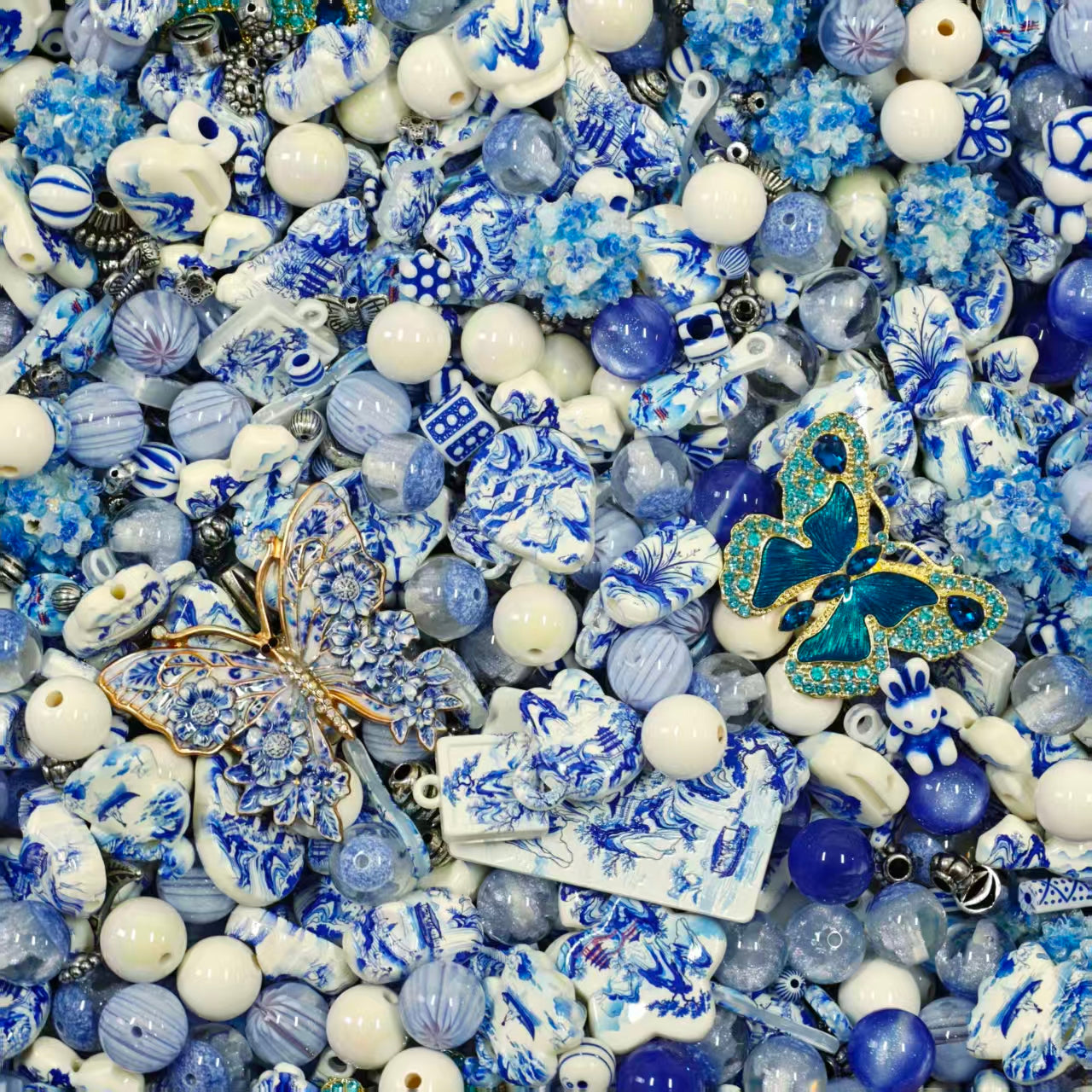 Acrylic Beads - Chinese style (for beaded pen, keychains, phone chains)