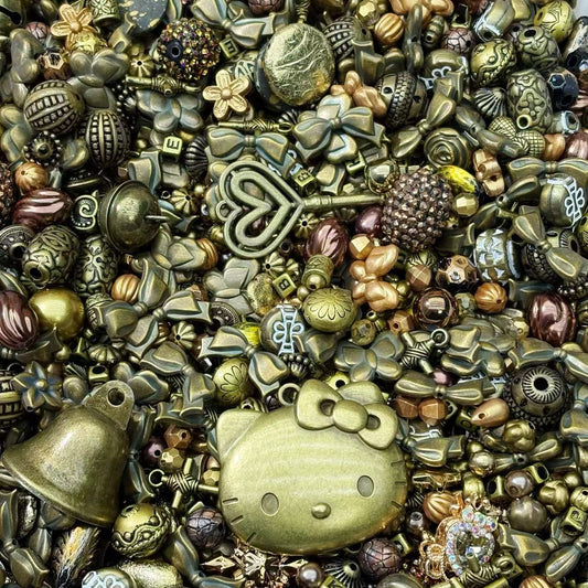 Acrylic beads-Retro style (for beadable pens, keychains, phone chains)