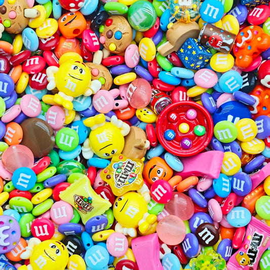 (BOGO)Acrylic Beads -M&M (for beaded pen, keychains, phone chains)