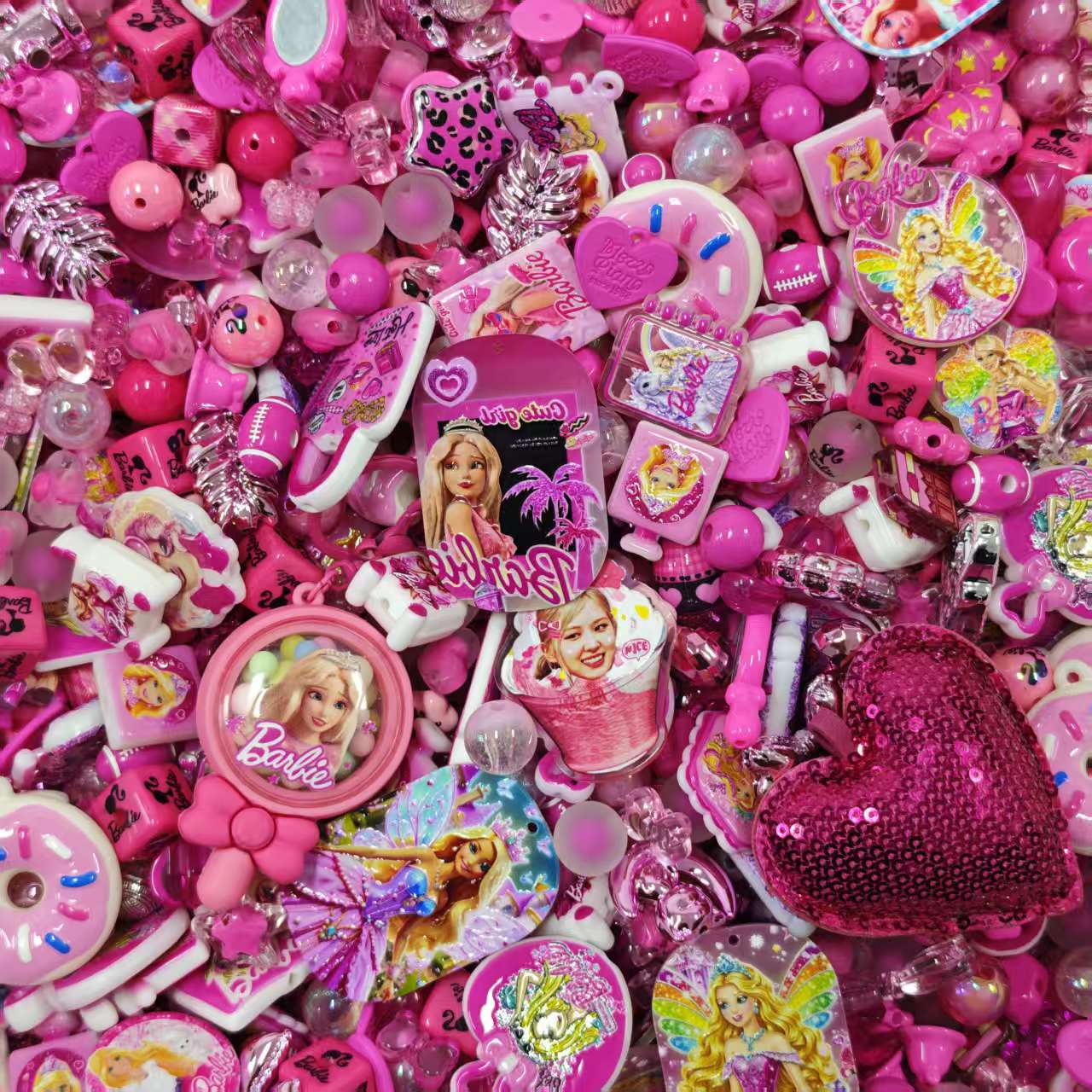 Acrylic Beads -Barbie (for beadable pens, keychains, phone chains)