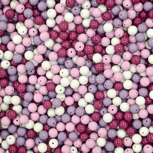 Acrylic Beads -12mm  Taro purple (for Bracelet, necklace, keychains, phone chains)