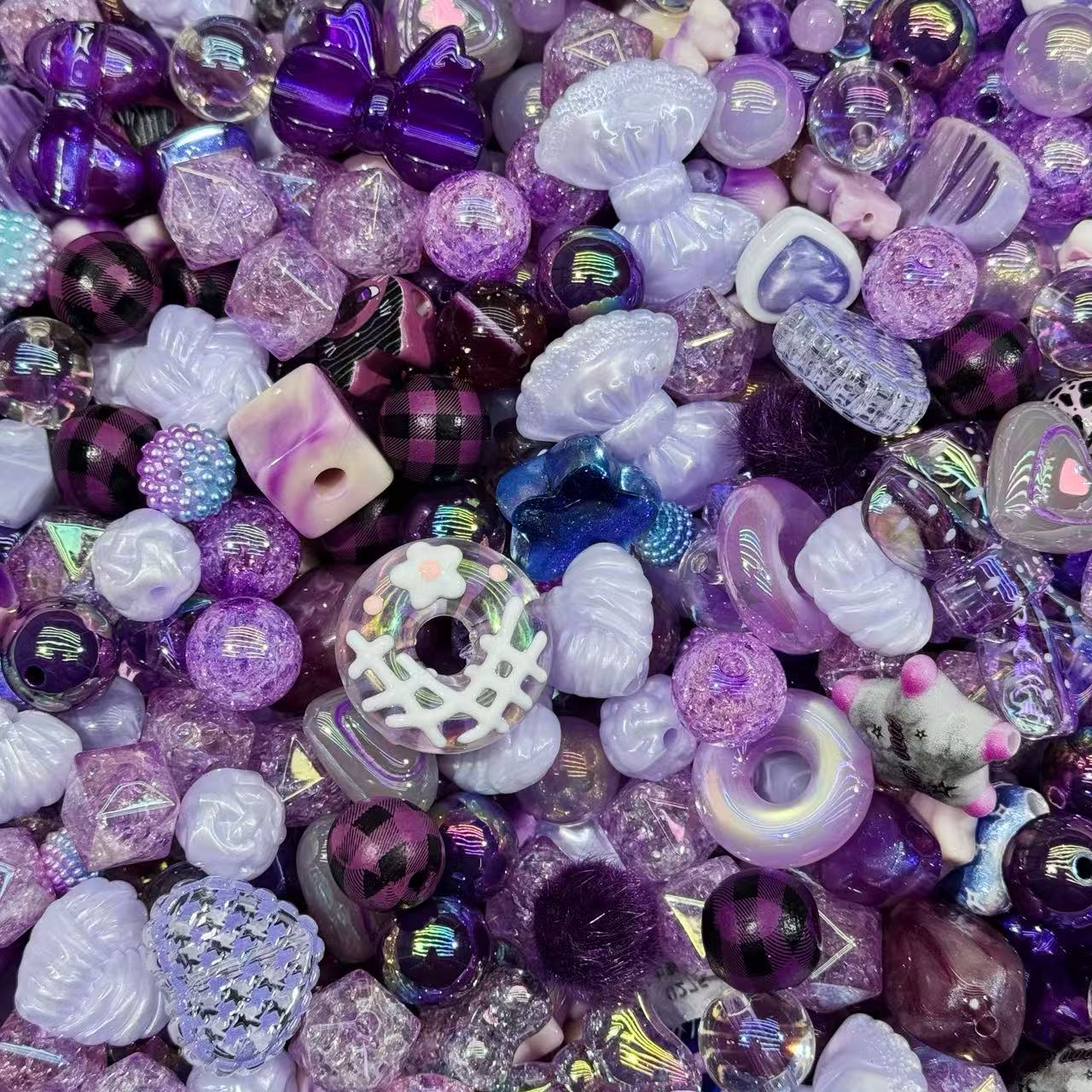 Acrylic beads-Purle garden (for beadable pens, keychains, phone chains)