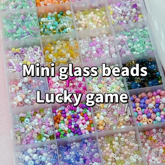 Lucky game-mini glass beads  (for spacer beads ,jewelry, necklaces, bracelets)