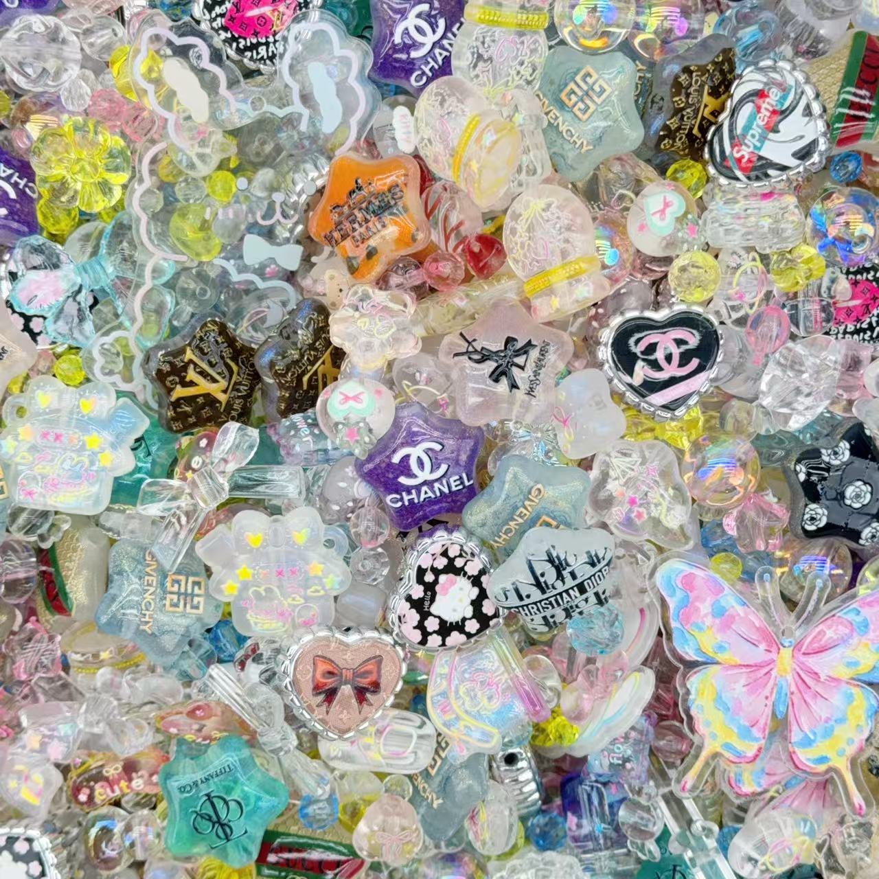 Acrylic Beads -Luxury mix (for beaded pen, keychains, phone chains)