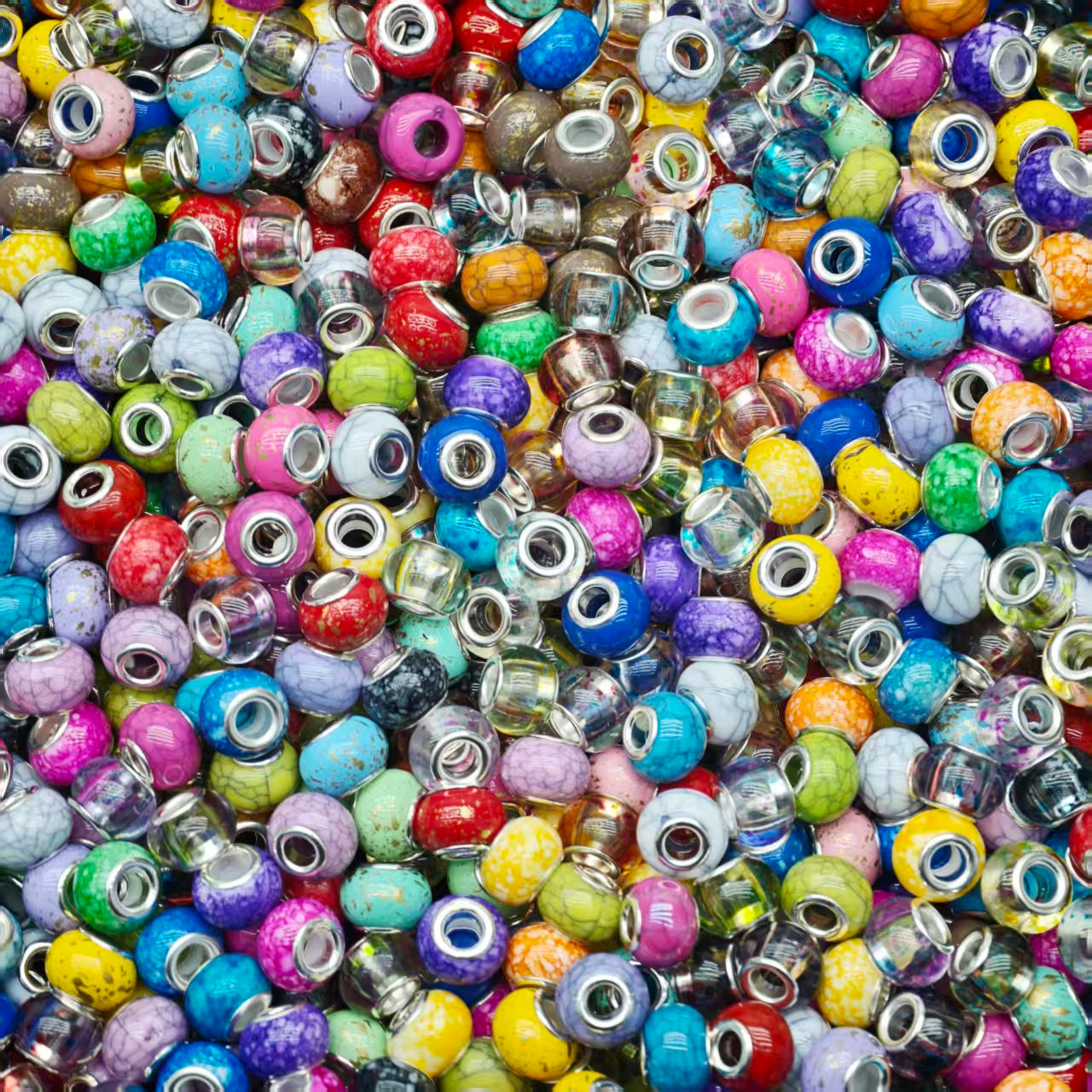 Acrylic Beads -Big hole beads(for beaded pen, keychains, phone chains)