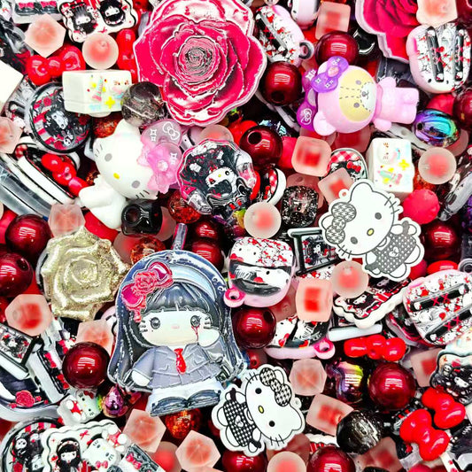 Acrylic beads - 16 (for beadable pens, keychains, phone chains)