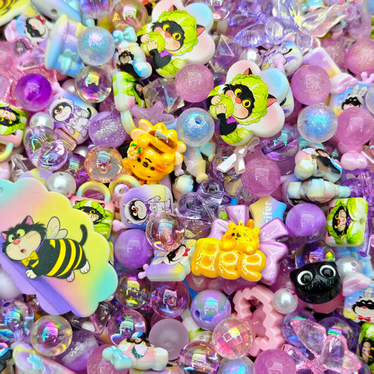 Acrylic Beads -Lucifer (for beadable pens, keychains, phone chains)