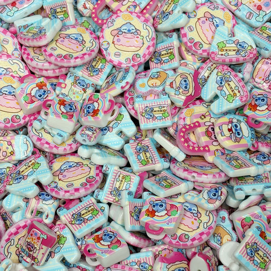 Acrylic beads-Stitch (for beadable pens, keychains, phone chains)