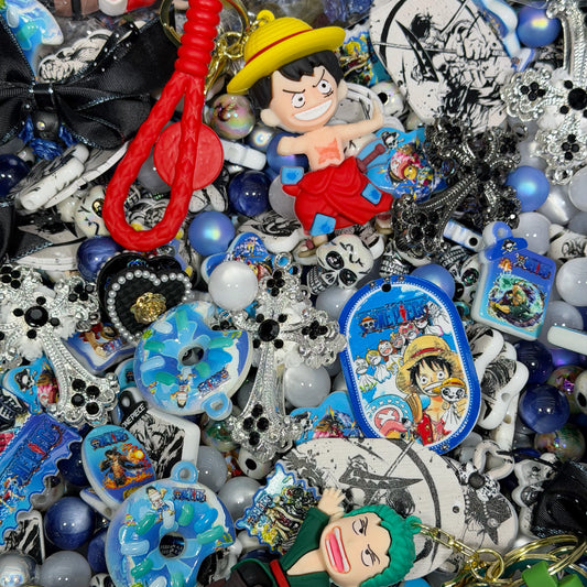 Acrylic beads-One Piece (for beadable pens, keychains, phone chains)