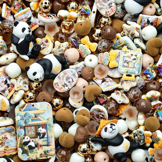 Acrylic Beads -Kongfu panda (for beaded pen, keychains, phone chains)