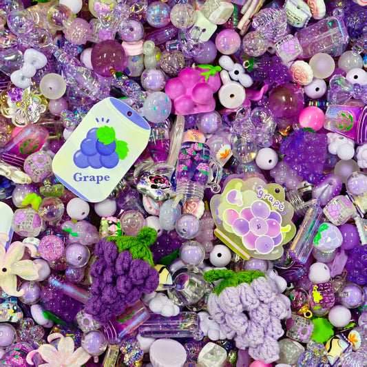 Acrylic Beads -Grape  (for beaded pen, keychains, phone chains)
