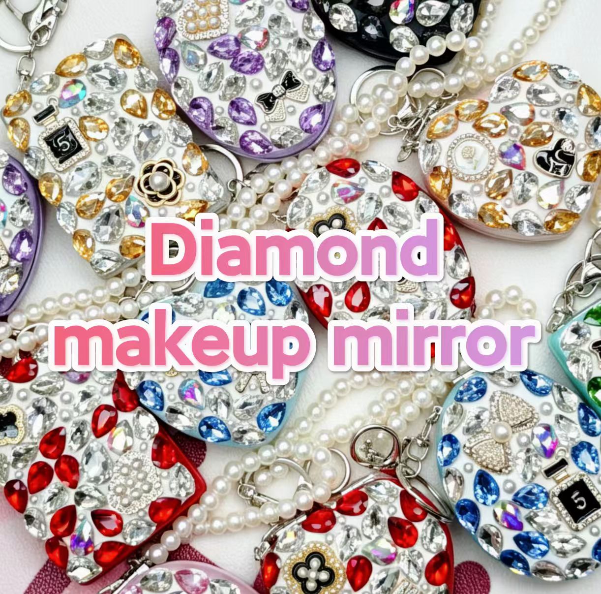 Lucky game -Diamond makeup mirror