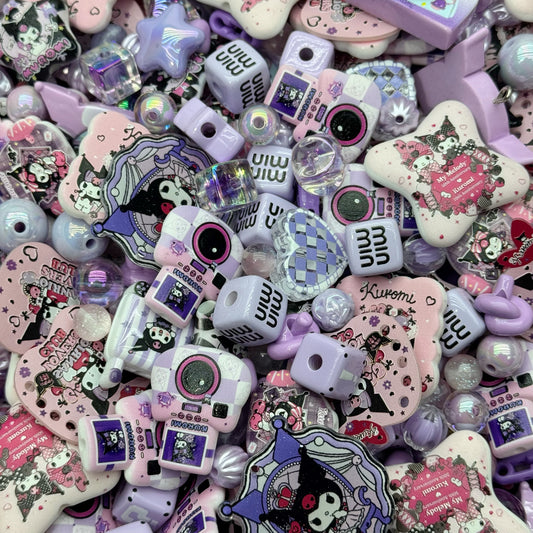 Acrylic beads-KUKU (for beadable pens, keychains, phone chains)