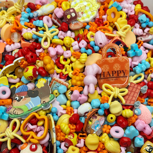 Acrylic beads-Rainbow (for beadable pens, keychains, phone chains)